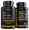 Zinc Quercetin 500mg with Vitamin C Vitamin D3 Bromelain Immune Support High