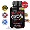 Justified Laboratories (3 Pack Savage Grow Max 1600MG Advanced Men's Heath