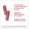Qunol Blood Pressure Support, 3 in 1 Beets + CoQ10 + Grape Seed Extract, Beet