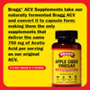 Bragg Organic Apple Cider Vinegar Capsules with Vitamin D and Zinc