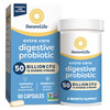 Renew Life Extra Care Digestive Probiotic Capsules, 50 Billion CFU Guaranteed
