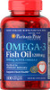 Puritan's Pride Omega-3 Fish Oil 1200 mg Softgels, 100 Count