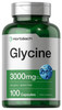 Horbäach Glycine 3000mg Supplement - 100 Powder Capsules