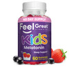 Feel Great Kids Melatonin Gummy - Strawberry Flavored Melatonin Gummies Kids