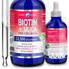 Vegan Liquid BIOTIN with Silica Pro-Collagen 12,500mcg. Supports Healthy Hair