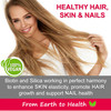 Vegan Liquid BIOTIN with Silica Pro-Collagen 12,500mcg. Supports Healthy Hair