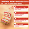 Collagen Peptide Gummies for Women Men, Sugar Free Multi Collagen Supplement