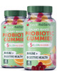 Yuve Vegan Probiotic Gummies, Probiotics for Women & Men, Sugar & Gluten-Free