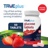 TRUEplus Glucose Tablets, Chewable, Strawberry Flavor, 15g Fast-Acting