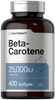 Horbäach Beta Carotene Supplement - 25000 IU Softgels - 400 Count