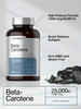 Horbäach Beta Carotene Supplement - 25000 IU Softgels - 400 Count