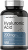 Horbäach Hyaluronic Acid Supplement - 200 mg - 150 Capsules