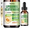 Liposomal Glutathione Supplement 2000mg, Liquid Glutathione Drops with Vitamin