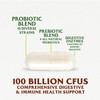 Probiotics 100 Billion CFU - 10 Strains + Prebiotic