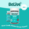 BeLive Biotin Gummies with MultiVitamins, Folate, Inositol