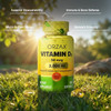 ORZAX Vitamin D3 2000 iu (50 mcg) - Non-GMO, Gluten Free, Sugar Free, Dairy Free