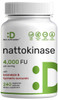 Nattokinase Supplement 4,000 FU Per Serving, 240 Veggie Capsules