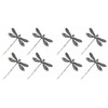 LALAFINA 8 Pcs Dragonfly Hair Clips Retro Dragonfly Style Hairpins Metal Alloy Hair Barrettes Vintage Dragonfly Bobby for Girls Women Wedding