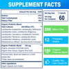 200 Billion Cfus 12 Strains Probiotic, with 3 Organic Prebiotics, Probiotics