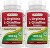 Best Naturals L-Arginine L-Citrulline Complex 1000 mg 250 Tablets (250 Count