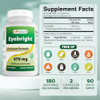Best Naturals Eyebright 470 mg 180 Capsules (180 Count (Pack of 2))