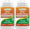 Best Naturals Soy Isoflavones 750 mg 120 Capsules (120 Count (Pack of 2))