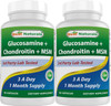 Best Naturals, Glucosamine Chondroitin MSM Supplements, 2600 mg per Serving, 90
