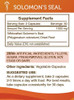 Secrets of the Tribe Solomon's Seal 60 Capsules, 1000 mg, Wildcrafted Solomon's