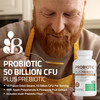 Bronson Probiotic 50 Billion CFU + Prebiotic with Apple Polyphenols & Pineapple