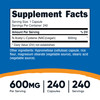 Nutricost N-Acetyl L-Cysteine (NAC) 600mg, 240 Vegetarian Capsules
