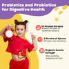 Kids Probiotic Chewables for Digestive Health with 5 Billion CFUs, Prebiotics