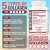 Purely Optimal Premium Multi Collagen Peptides Capsules (Types I, II, III, V, X)