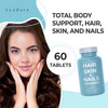 AYADARA Hair Skin and Nails Vitamins 60 Capsules, Premium Biotin Hair Growth