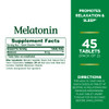 Nature's Bounty Melatonin Quick Dissolve Tablet, 45 Count (Pack of 2)
