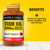 MASON NATURAL Omega,3 Fish Oil, 180,Day Supply, 1000mg with EPA and DHA
