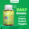 Feel Great Super Green Gummies for Kids - Fruit and Vegetable Gummies
