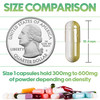 XPRS Nutra Size 1 Empty Capsules - 5000 Count Clear Empty Vegan Capsules