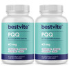 BESTVITE PQQ 40mg (Pyrroloquinoline Quinone) (120 Vegetarian Capsules) (60 x 2)