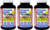 Yerba Prima Psyllium Husks Veg Caps - 180 Count (Pack of 3)