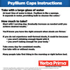 Yerba Prima Psyllium Husks Veg Caps - 180 Count (Pack of 3)