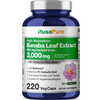 NusaPure Banaba Leaf 20:1 Extract, 150 mg Equivalent to 3,000mg Veg Caps, 220