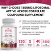 SZCZEKIN 1500mg Liposomal Active Hexose Correlated Supplement,1200 Soft Gels
