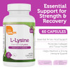 Zahler L-Lysine 500mg, Freeform L-Lysine Supplement, Kosher 60 Capsules