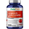 NusaPure Lycopene & Lutein Complex 60mg per Caps, 200 Veggie Capsules (Non-GMO