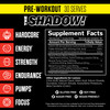 JNX SPORTS The Shadow! High Stim Preworkout - 350mg of Caffeine