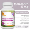 Zahler Melatonin 5mg Tablets - Fast-Acting Chewable Melatonin 5 mg Tablets