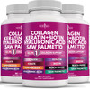 NEW AGE Collagen Pills Biotin Keratin Saw Palmetto Hyaluronic Acid- Vitamin E