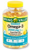 Spring Valley Omega-3 from Fish Oil 2000 mg, Eye, Brain, Heart Health, Lemon