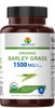 Brieofood Organic Barley Grass 1500mg, 45 Servings, Vegetarian, Gluten Free, 90