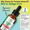 Pure Wellness Organic Hemp Seed Oil (2 Oz), Peppermint Flavor, High Potency